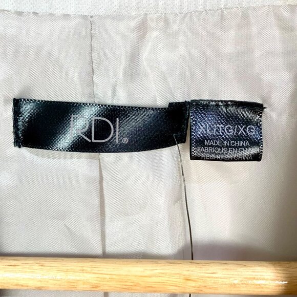 RDI Oversized Boyfriend Double Breasted XL Notched Collar Career Jacket Gray - Picture 9 of 13